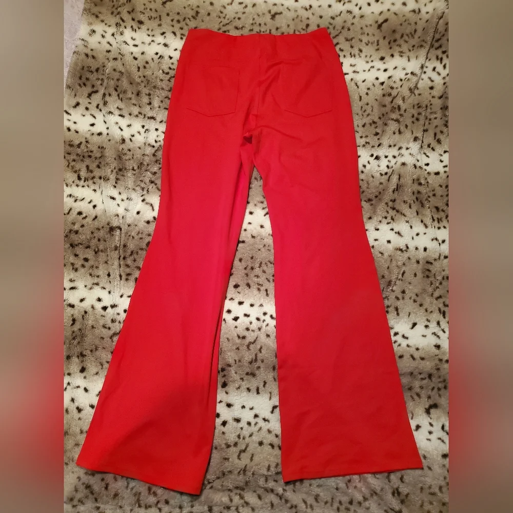 HALARA High Waisted Slight Flare Work Pants - LARGE Regular - Picture 4 of 6